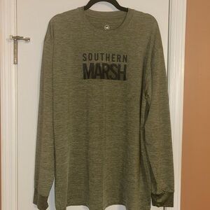 Southern Marsh Fieldtec Olive Long Sleeve Tee Men’s L